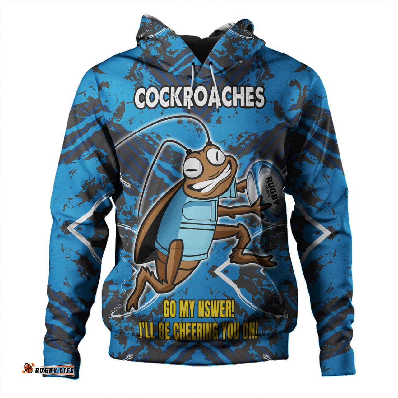 cockroach sport hoodie - custom go my nswer