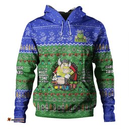 canberra raiders christmas custom hoodie - chrissie spirit hoodie
