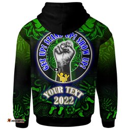 canberra raiders hoodie - custom naidoc family aboriginal inspired dot art hoodie
