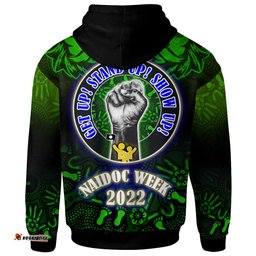 canberra raiders hoodie - custom naidoc family aboriginal inspired dot art hoodie