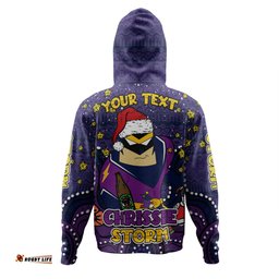 melbourne storm christmas custom hoodie - christmas knit patterns vintage jersey ugly hoodie