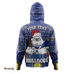canterbury-bankstown bulldogs christmas custom hoodie - christmas knit patterns vintage jersey ugly hoodie
