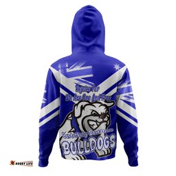 canterbury-bankstown bulldogs hoodie - happy australia day we are one and free