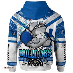 canterbury-bankstown bulldogs christmas hoodie - custom canterbury-bankstown bulldogs aboriginal inspired christmas hoodie