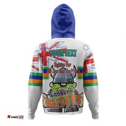 canberra raiders hoodie - happy australia day we are one and free v2