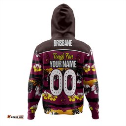 brisbane broncos custom hoodie - eat, sleep, brisbane broncos, repeat with style hoodie