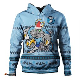new south wales cockroaches christmas custom hoodie - ugly xmas and aboriginal patterns for die hard fan hoodie
