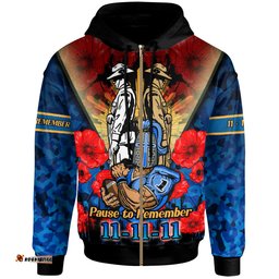gold coast titans hoodie - custom remembrance day pause to remember hoodie