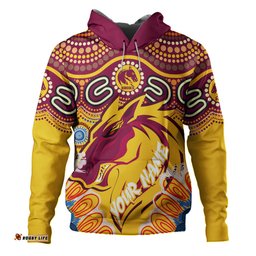 brisbane broncos custom hoodie - indigenous bronxnation sport hoodie