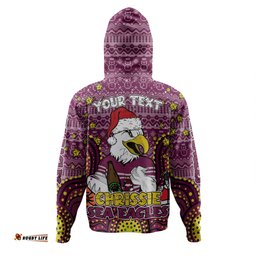 manly warringah sea eagles christmas custom hoodie - christmas knit patterns vintage jersey ugly hoodie