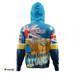 gold coast titans hoodie - happy australia day we are one and free