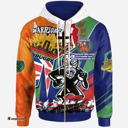 new zealand warriors hoodie - custom remembrance new zealand warriors anzac quote with poppy and rosemary hoodie