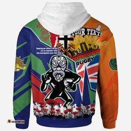 new zealand warriors hoodie - custom remembrance new zealand warriors anzac quote with poppy and rosemary hoodie