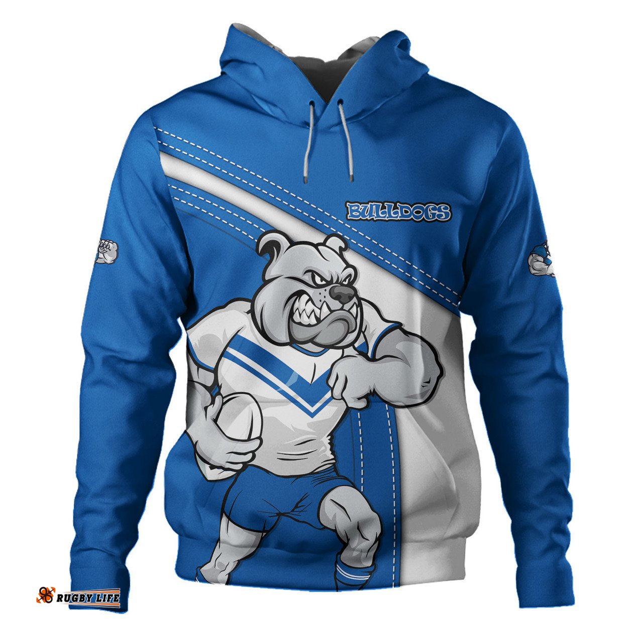 canterbury-bankstown bulldogs hoodie custom team of us die hard fan supporters