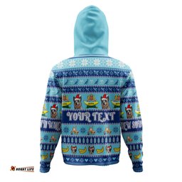 new south wales big things christmas custom hoodie - the big banana and blue heeler hoodie