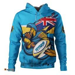gold coast titans hoodie custom for die hard fan australia flag scratch style