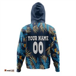 gold coast titans custom hoodie - tropical patterns gold coast titans hoodie