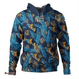 gold coast titans custom hoodie - tropical patterns gold coast titans hoodie