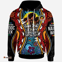 australia naidoc week custom hoodie aboriginal inspired and torres strait islander get up stand up show up