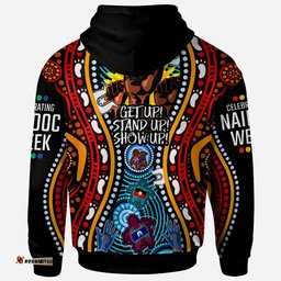 australia naidoc week custom hoodie aboriginal inspired and torres strait islander get up stand up show up