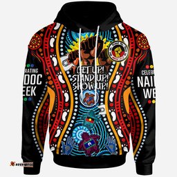 australia naidoc week custom hoodie aboriginal inspired and torres strait islander get up stand up show up