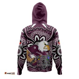 manly warringah sea eagles hoodie aboriginal inspired naidoc week custom for die hard fan supporters