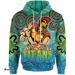 gold coast titans hoodie - custom father's day titans super dad hoodie