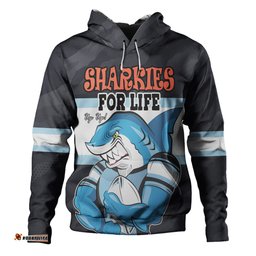 cronulla-sutherland sharks hoodie- sharkies supporter hoodie