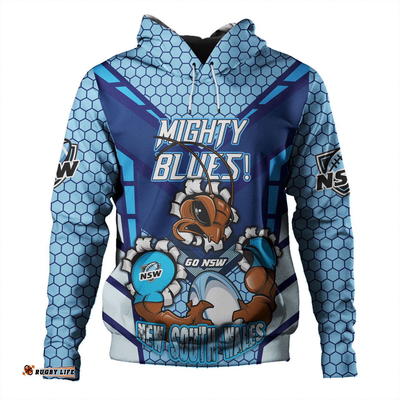 cockroach sport hoodie - custom mighty blues