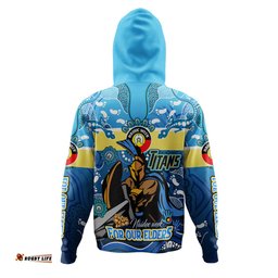 gold coast titans naidoc week custom hoodie - for our elders home jersey hoodie