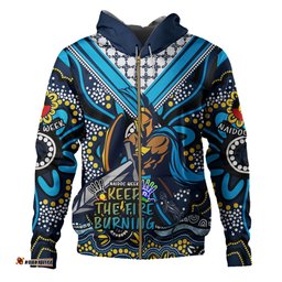 gold coast titans hoodie aboriginal inspired naidoc week custom for die hard fan supporters