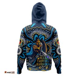 gold coast titans hoodie aboriginal inspired naidoc week custom for die hard fan supporters