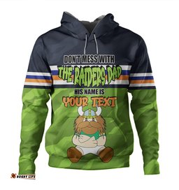 canberra raiders father's day hoodie - screaming dad and crazy fan