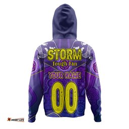 melbourne storm custom hoodie - melbourne storm for life with aboriginal style hoodie
