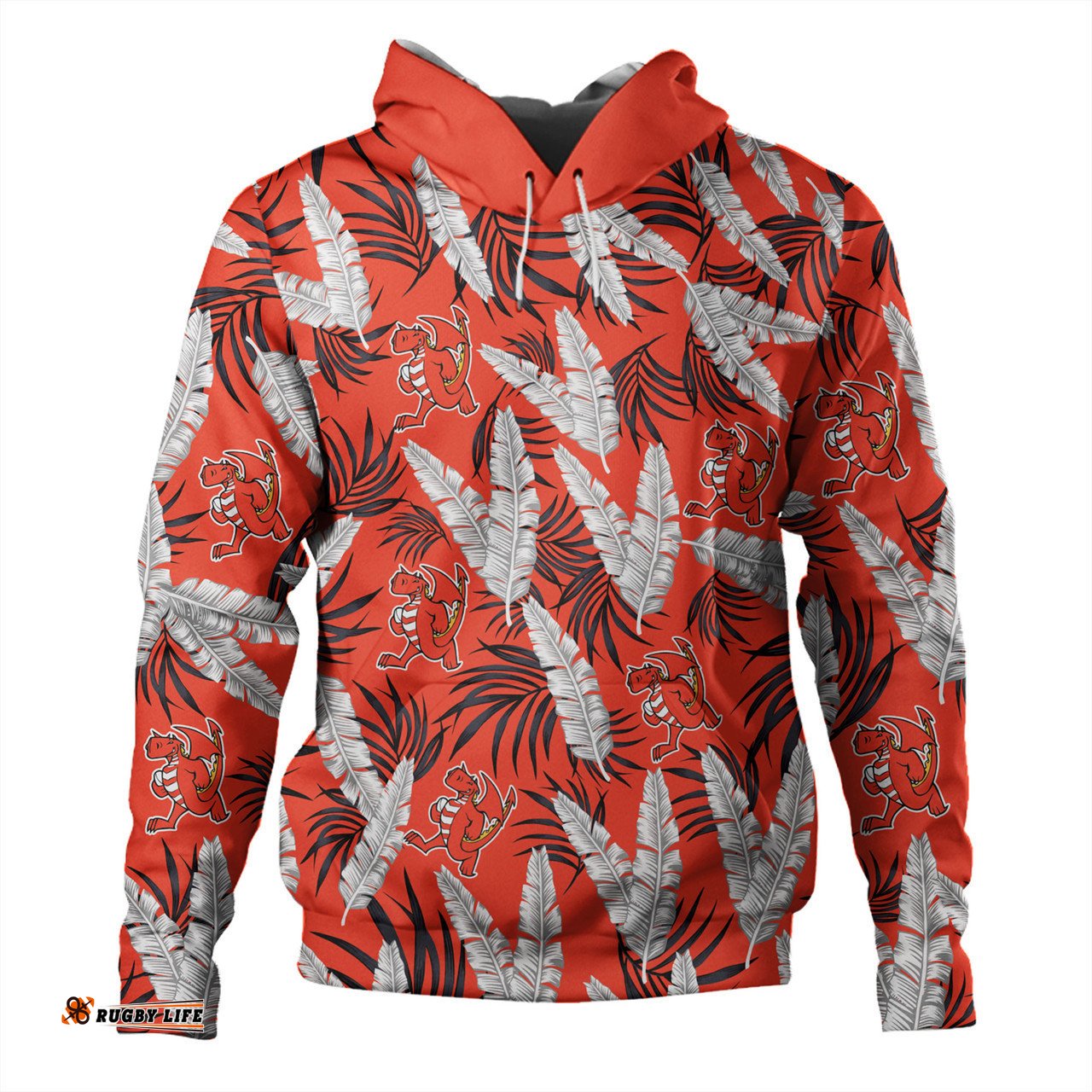 st. george illawarra dragons custom hoodie - tropical patterns st. george illawarra dragons hoodie