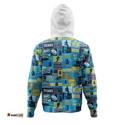 gold coast titans sport hoodie - team of us die hard fan supporters comic style