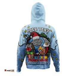 new south wales cockroaches christmas custom hoodie - merry christmas our beloved team with aboriginal dot art pattern hoodie