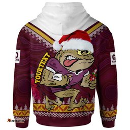 cane toads hoodie - custom cane toads maroons aboriginal inspired christmas vibes hoodie