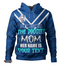 canterbury-bankstown bulldogs mother's day hoodie - screaming mom and crazy fan
