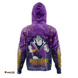 melbourne storm custom hoodie - team with dot and star patterns for tough fan hoodie