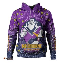 melbourne storm custom hoodie - team with dot and star patterns for tough fan hoodie