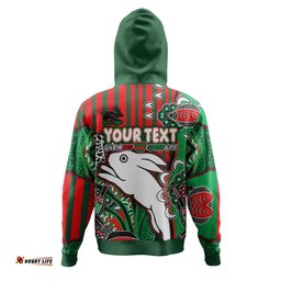 south sydney rabbitohs hoodie - indigenous dreaming souths "live a red green life" hoodie