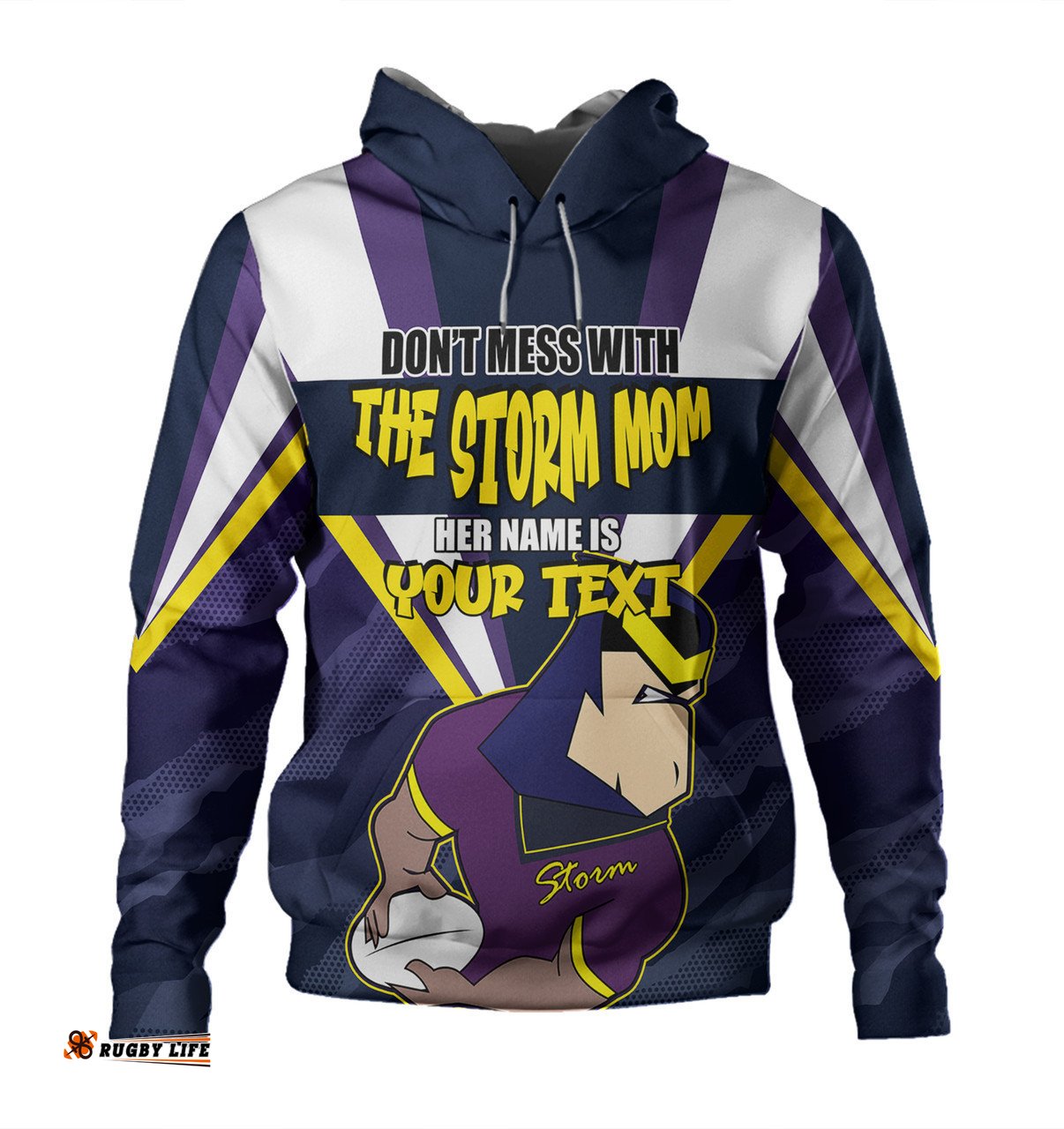 melbourne storm mother's day hoodie - screaming mom and crazy fan