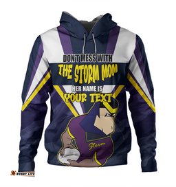 melbourne storm mother's day hoodie - screaming mom and crazy fan