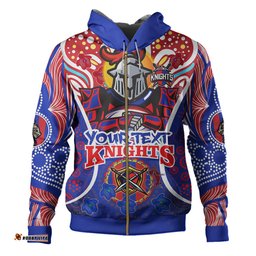 newcastle knights custom indigenous hoodie - newcastle knights team still uknighted make us roar personalised hoodie