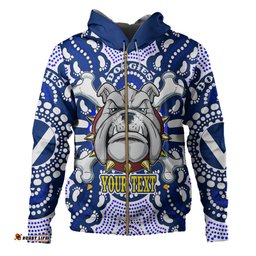 canterbury-bankstown bulldogs custom hoodie - indigenous mighty super berries tribal footprints hoodie