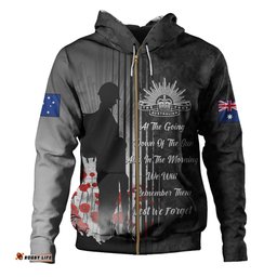 australia anzac day hoodie - anzac lest we forget the australian army hoodie