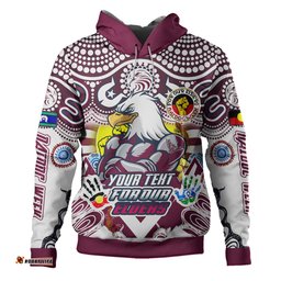 manly warringah sea eagles naidoc hoodie - custom manly army naidoc week for our elders aboriginal inpsired hoodie