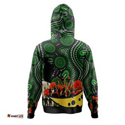 parramatta eels custom hoodie - anzac parramatta eels aboriginal inspired with flower hoodie