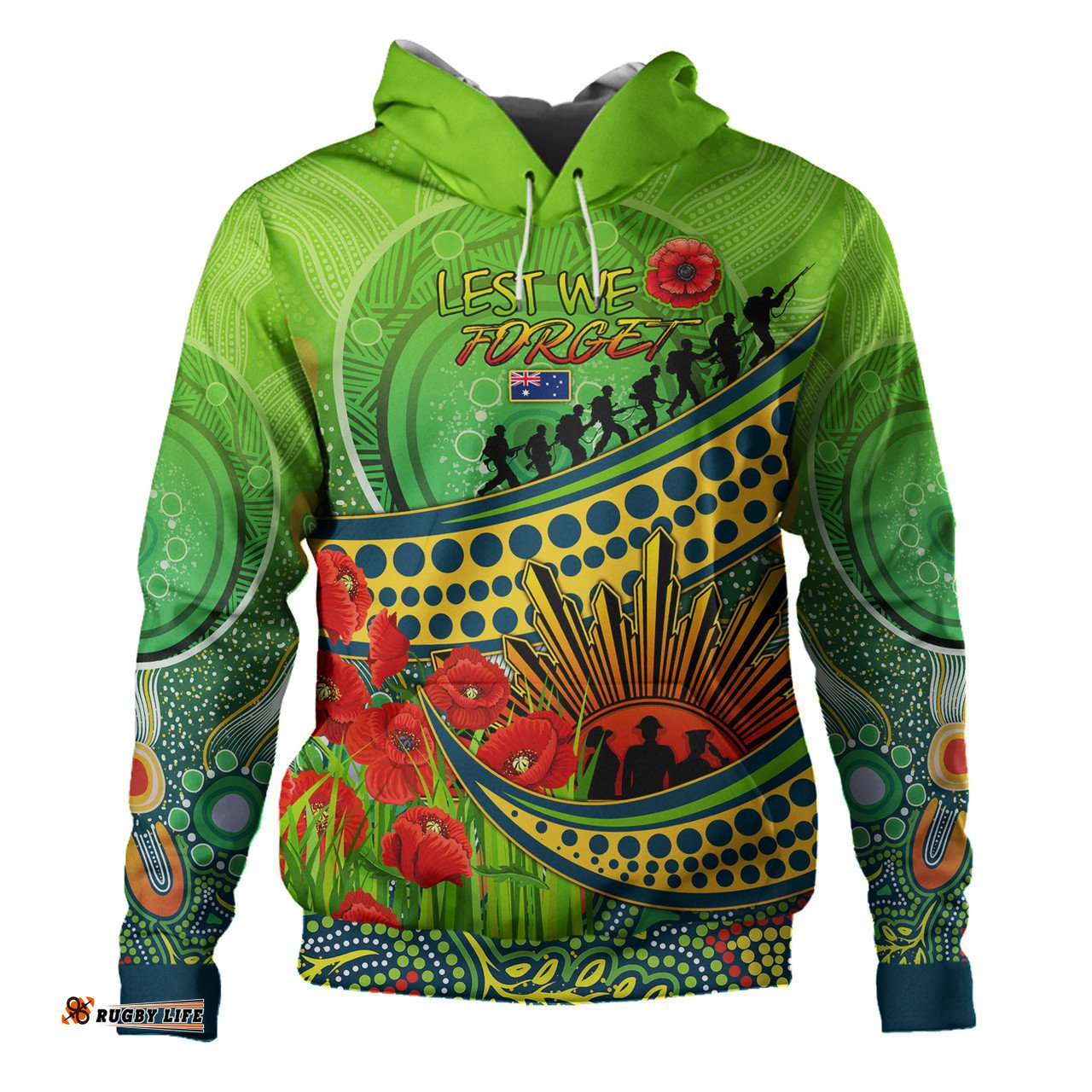 parramatta eels anzac hoodie - custom to all the unselfish heroes hoodie